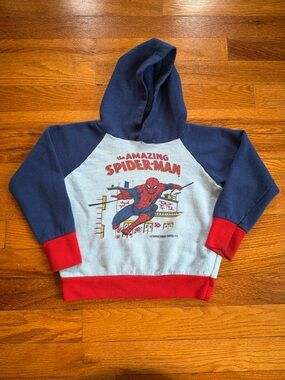 Vintage 70s The Amazing Spider Man Sweatshirt, Youth Kids 2T Marvel Hoodie 1978